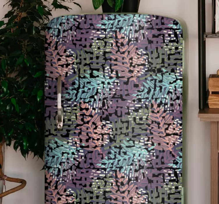 냉장고 스티커 꽃잎 패턴 - TenStickers