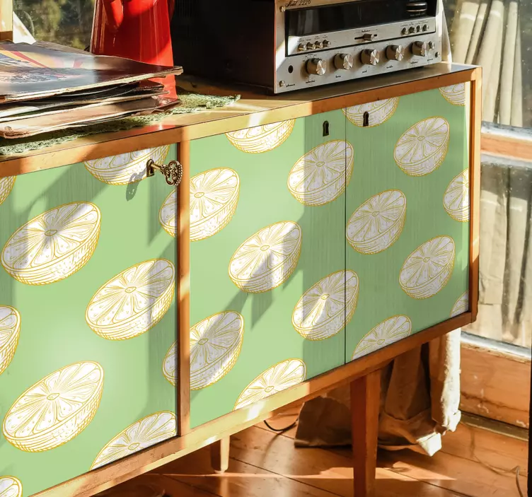 과일 벽 스티커 레몬 슬라이스 모티프 - TenStickers