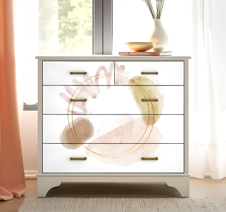 가구 스티커 추상 우아한 형태 - TenStickers