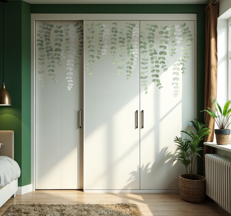 가구 스티커 매달린 식물 - TenStickers