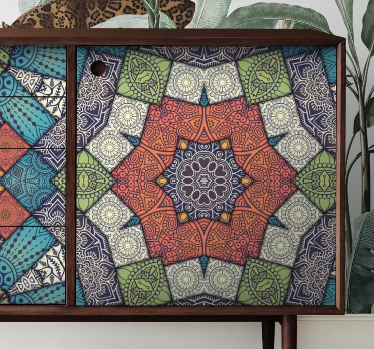 가구 스티커 생기 있는 구성 - TenStickers