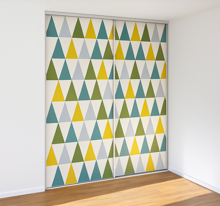 가구 스티커 미니멀리스트 삼각형 - TenStickers