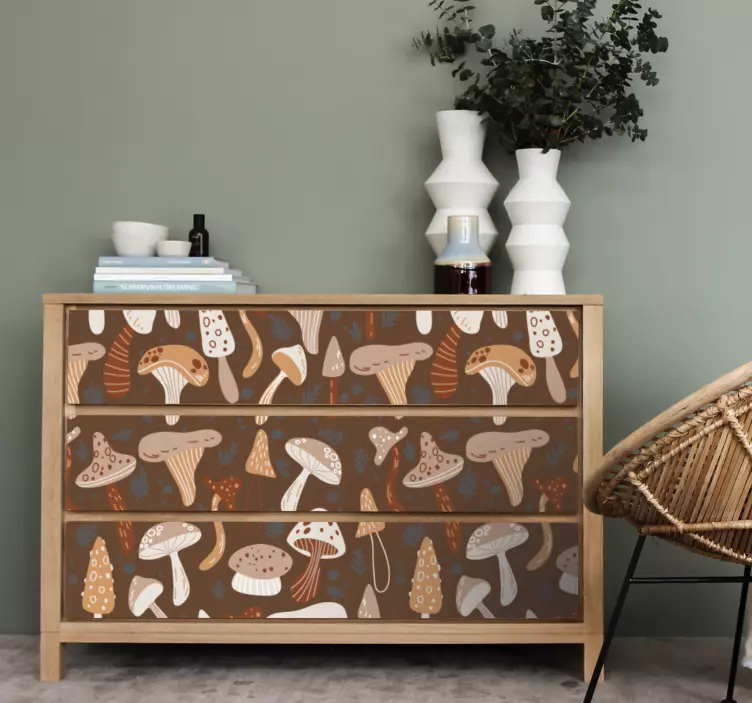 가구 스티커 버섯 구성 - TenStickers