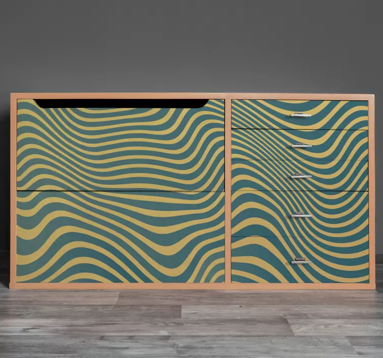 가구 스티커 물결무늬 표면 - TenStickers