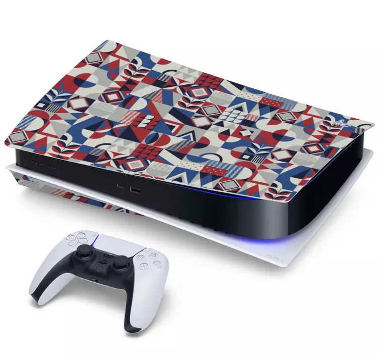 기하학적 모양 모자이크 ps5 스티커 - TenStickers