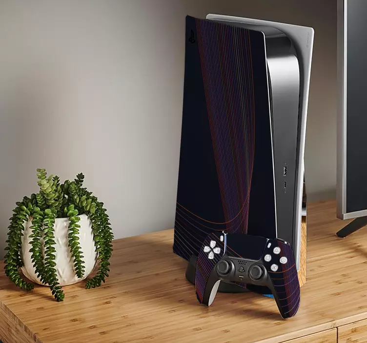 기하 파동 ps 5 스티커 - TenStickers