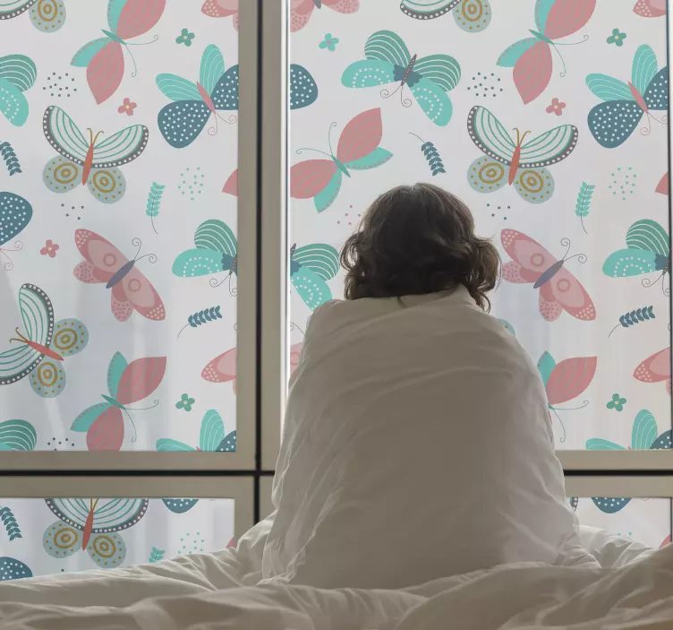 유리 스티커 나비 창 스티커 - TenStickers