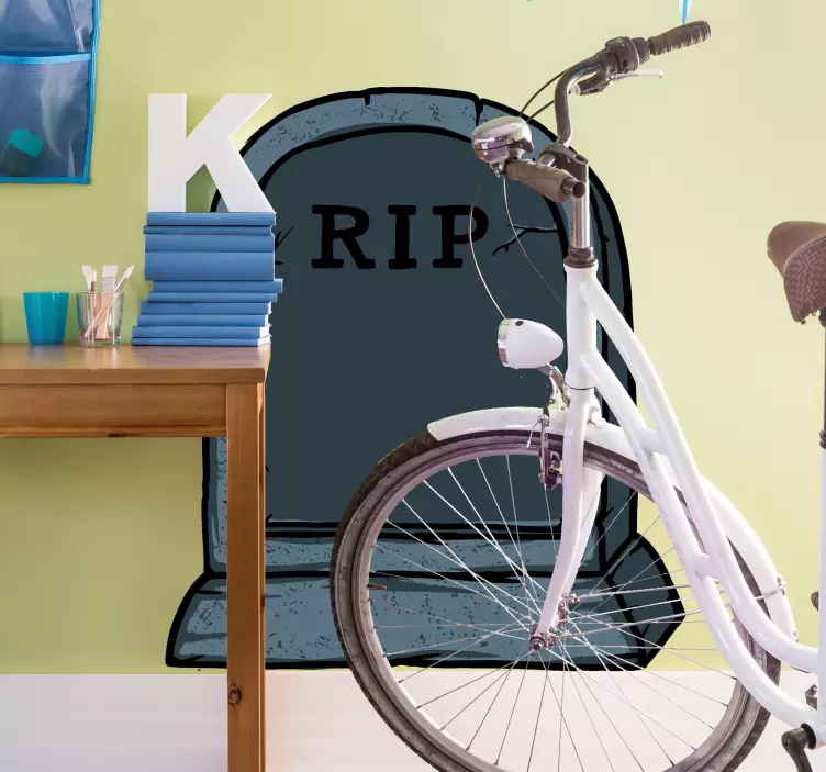 무덤 이상하고 평범한 할로윈 스티커 - TenStickers