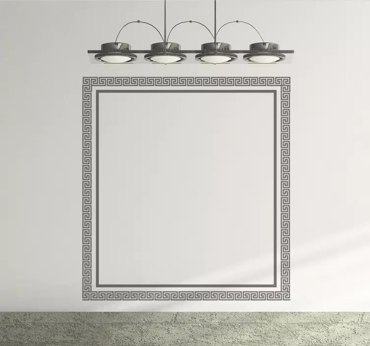 그리스 사각 프레임 스티커 - TenStickers