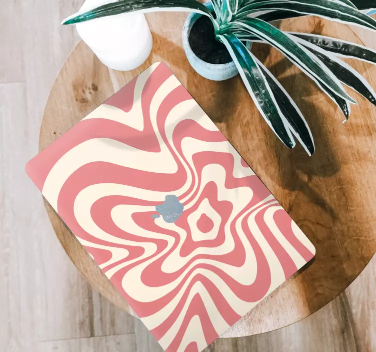 그루비 웨이브 추상 벽 데칼 - TenStickers