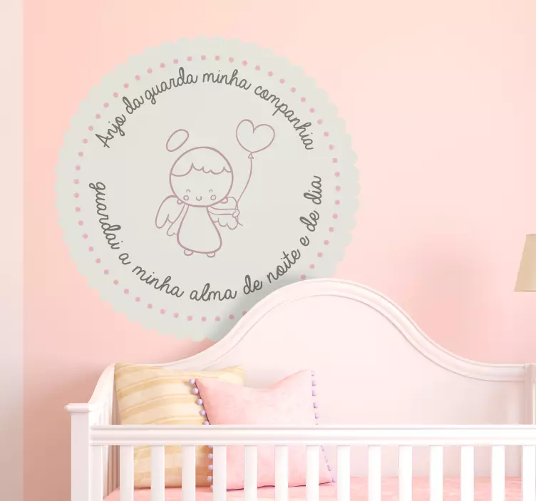 수호 천사 보육 벽 스티커 - TenStickers