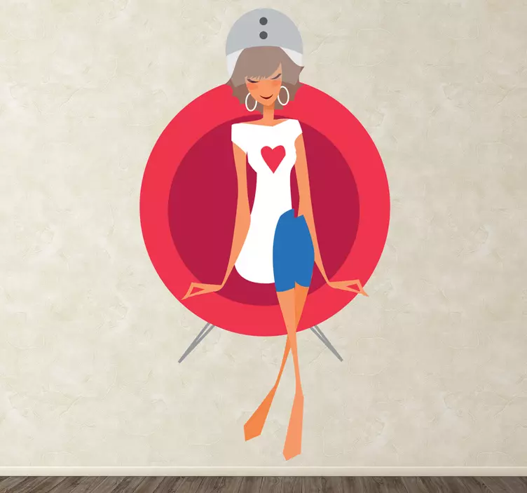 미용실 건조기 스티커 - TenStickers