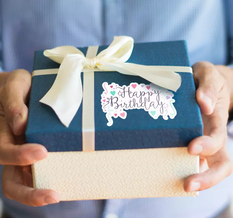 생일 축하 스티커 - TenStickers