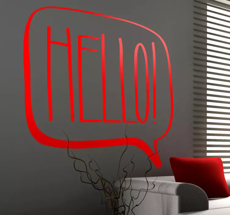 안녕하세요 만화 스티커 - TenStickers