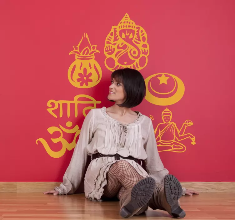 힌두교 기호 데칼 - TenStickers