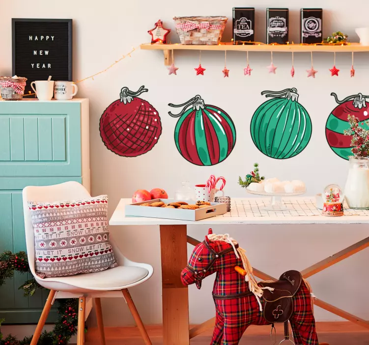 휴일 및 축제 벽 스티커 축제 장식 디자인 - TenStickers