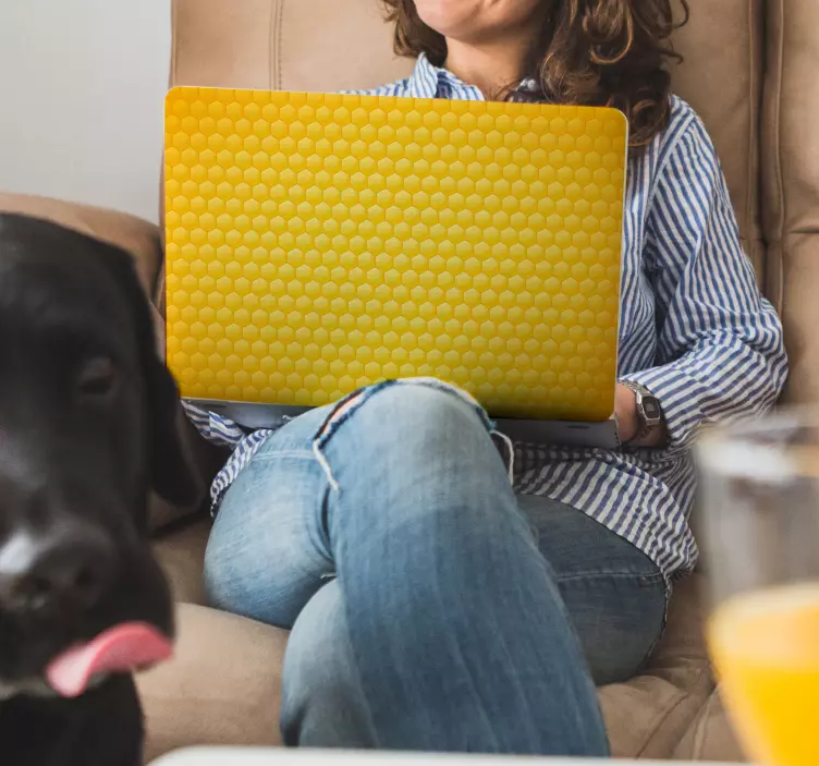 벌집 노트북 비닐 스티커 - TenStickers