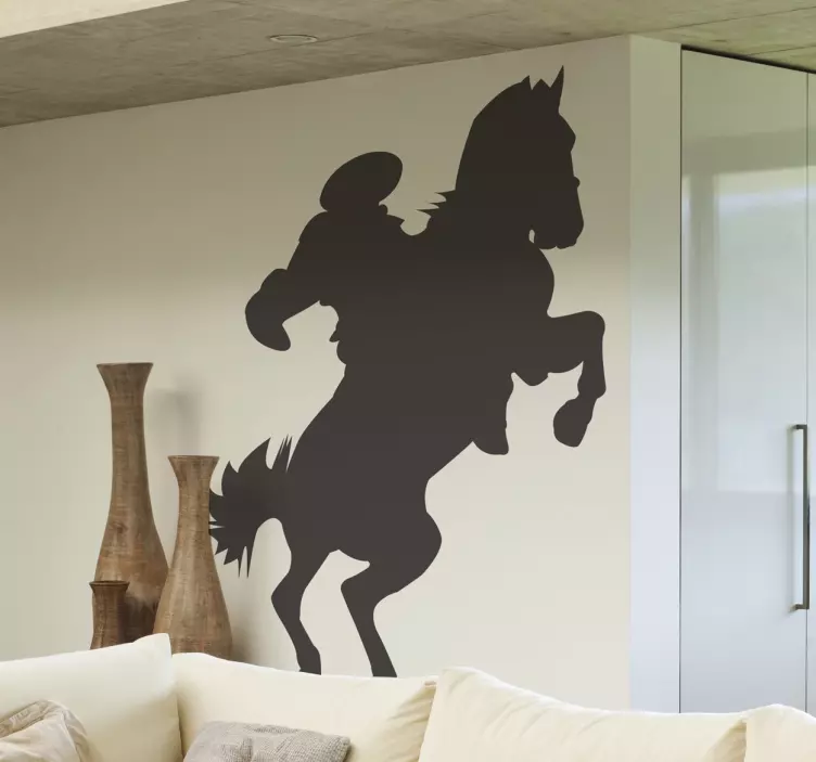 말 라이더 실루엣 스티커 - TenStickers