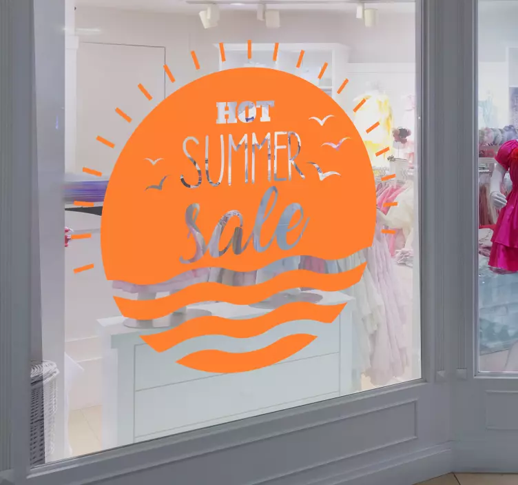 뜨거운 여름 판매 유리 스티커 - TenStickers