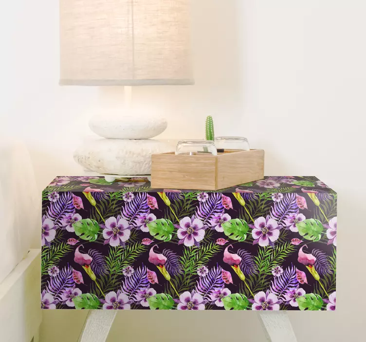 이케아 정글 식물 가구 스티커 - TenStickers