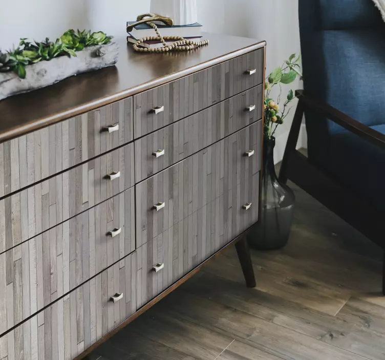 모조 나무 가구 스티커 - TenStickers