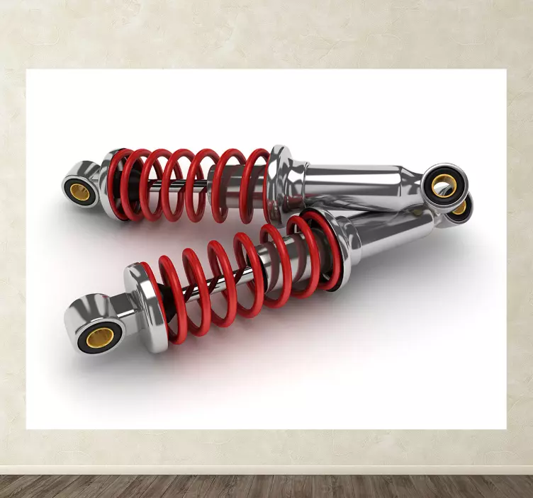 산업용 벽 스티커 vinilo decorativo dos amortiguadores - TenStickers