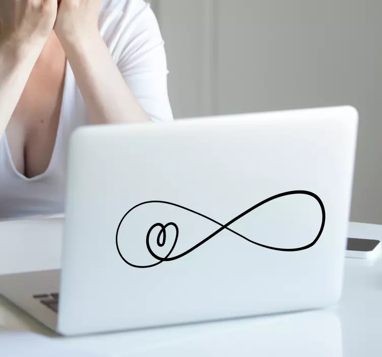 무한 사랑 노트북 스킨 스티커 - TenStickers