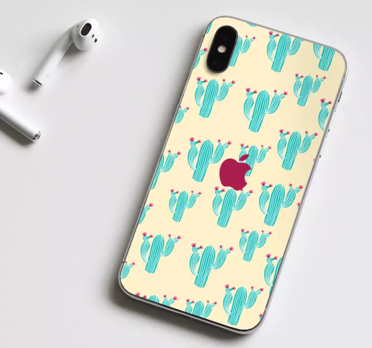 아이폰 스티커 선인장 패턴 - TenStickers