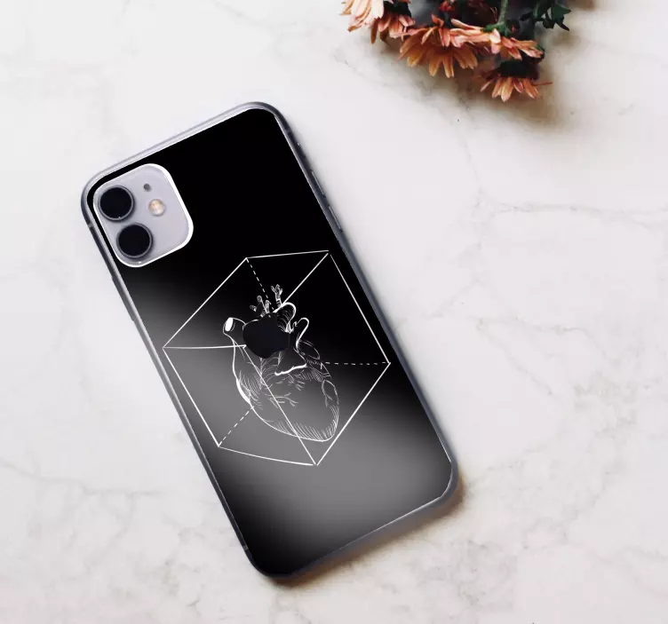 아이폰 스티커 상자 속의 하트 - TenStickers