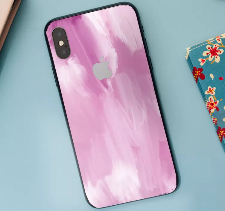 아이폰 스티커 분홍색 추상 팔레트 - TenStickers