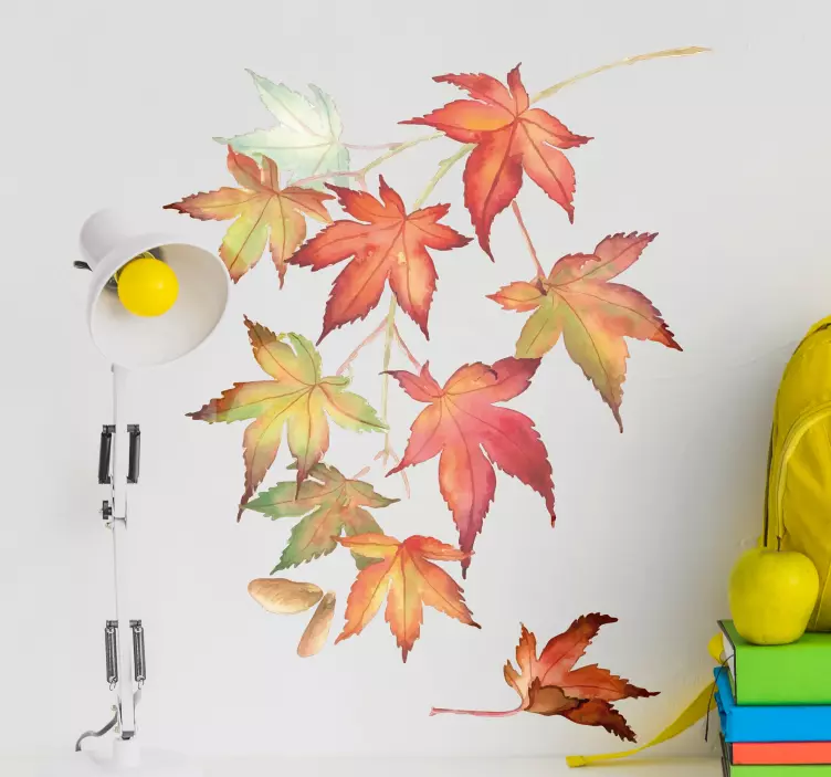 일본어 단풍 벽 스티커 - TenStickers