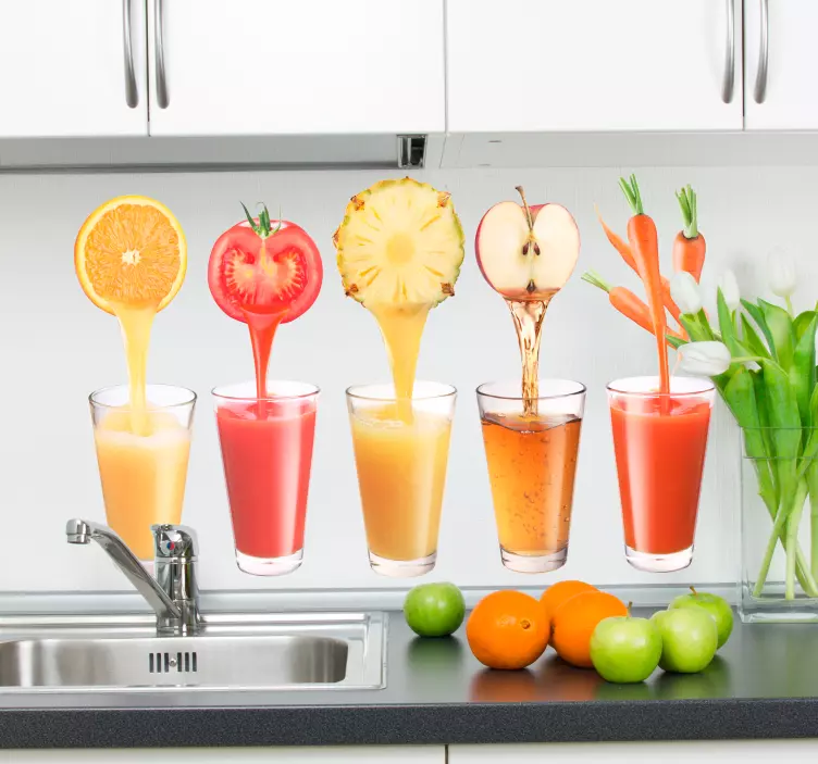 주스 주방 스티커 - TenStickers