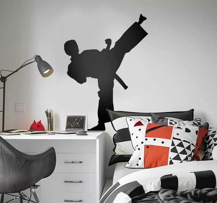 가라테 실루엣 스티커 - TenStickers