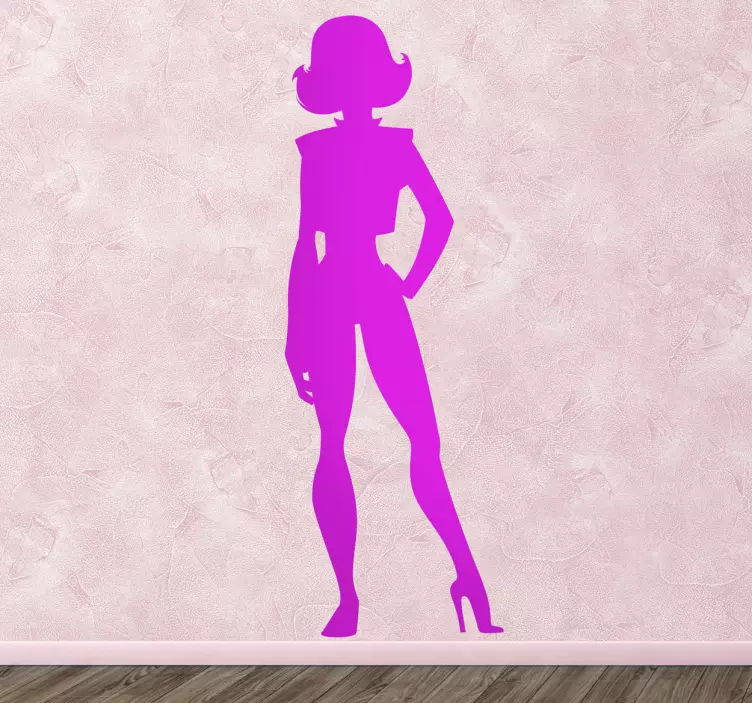 키즈 슈퍼 헤로인 벽 데칼 - TenStickers
