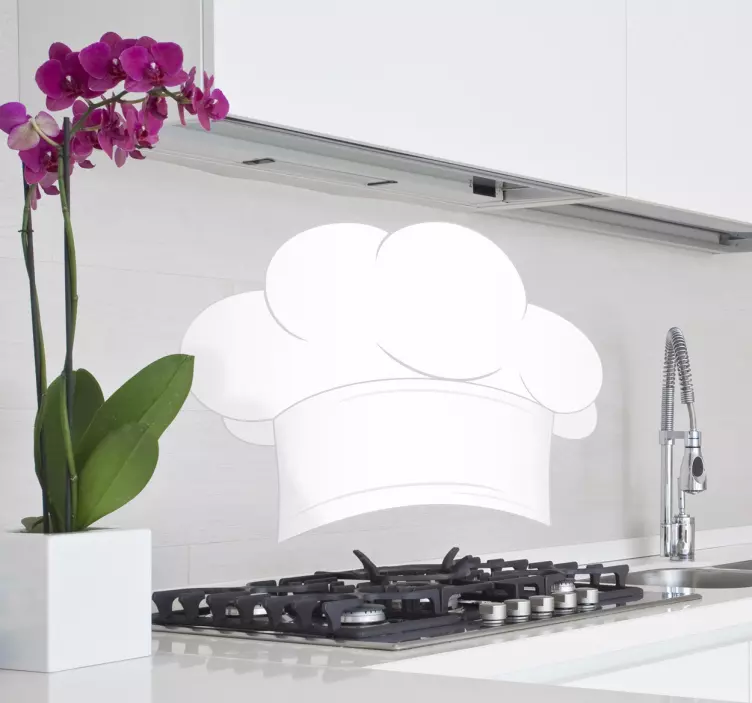 주방 스티커 요리사 모자 - TenStickers