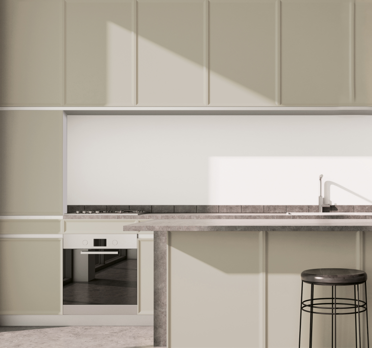 부엌 벽 스티커 밝은 베이지색 시트 - TenStickers