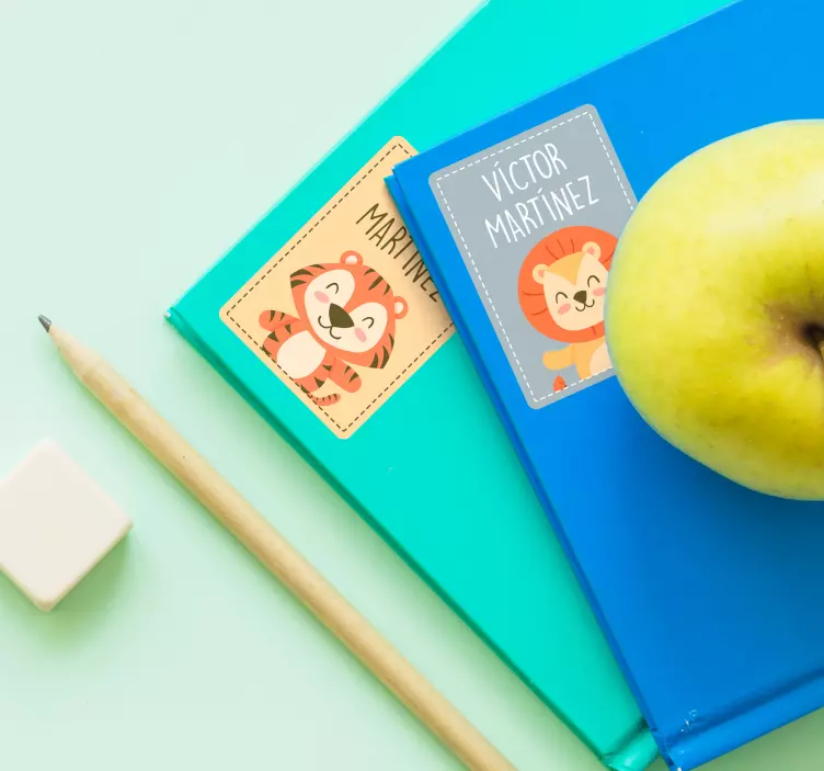 학교 노트북 교육 스티커 라벨 - TenStickers