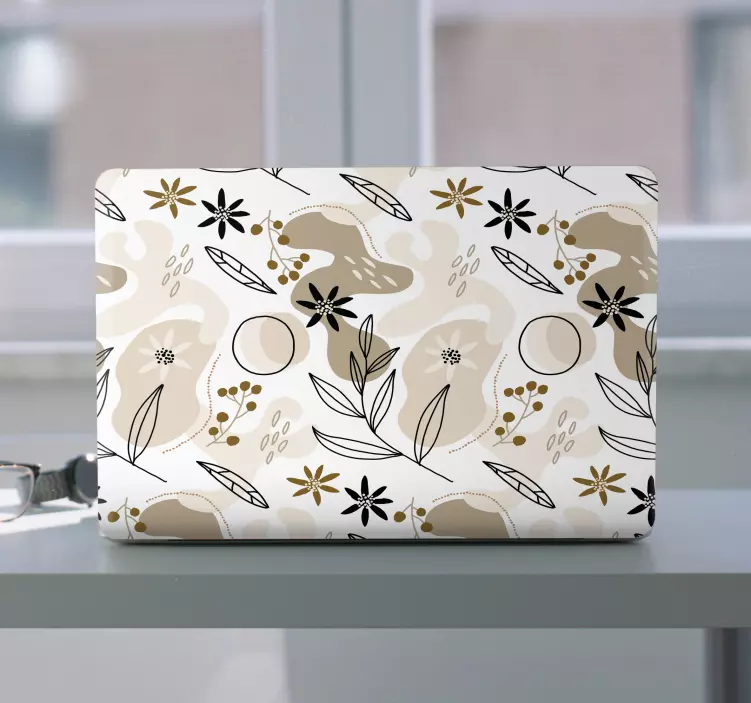 노트북용 스킨 식물 요소 구성 - TenStickers