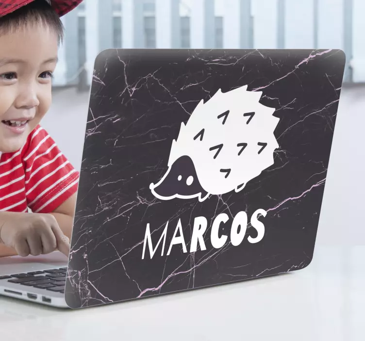 노트북용 스킨 매력적인 고슴도치 아트워크 - TenStickers