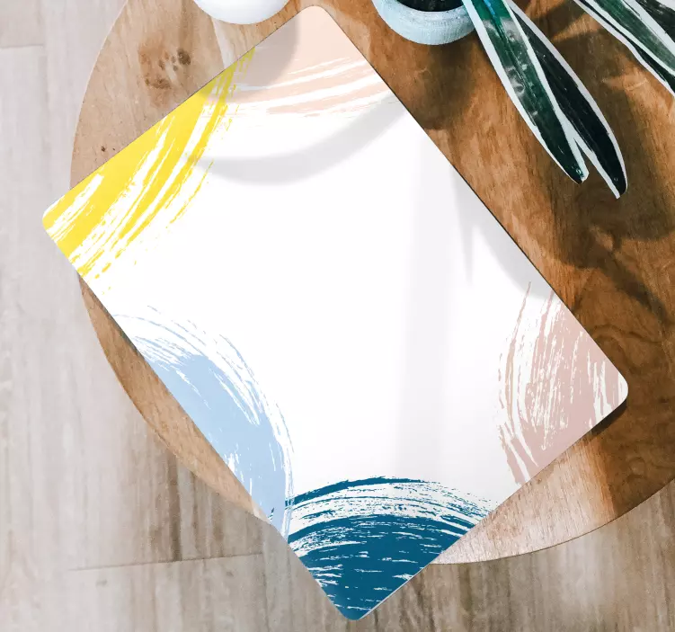 노트북용 스킨 다채로운 붓놀림 - TenStickers