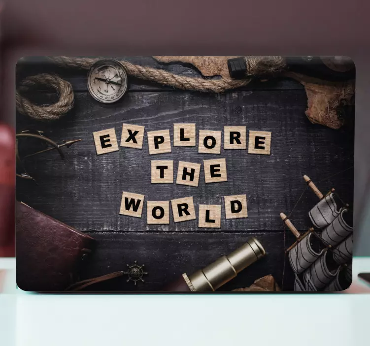 노트북용 스킨 지구를 탐험하다 - TenStickers