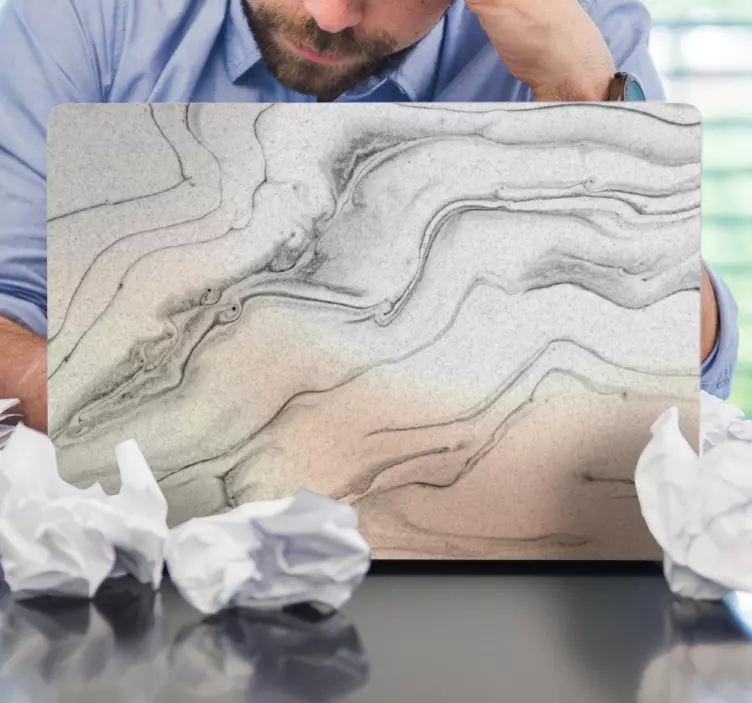 노트북용 스킨 우아한 대리석 텍스처 - TenStickers