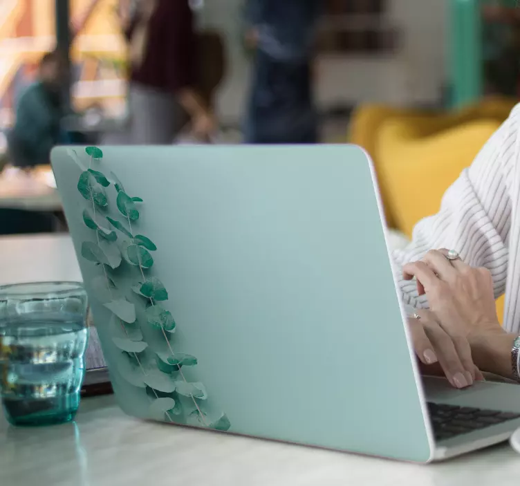 노트북용 스킨 유칼립투스 잎 무늬 - TenStickers