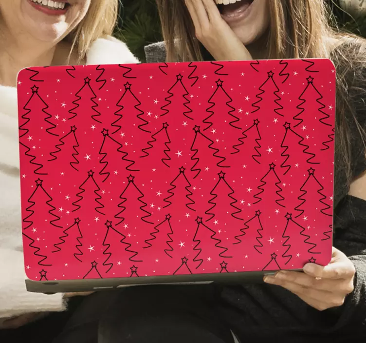 노트북용 스킨 축제용 나무 패턴 - TenStickers