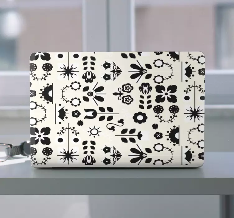 노트북용 스킨 꽃꽂이 모티브 - TenStickers