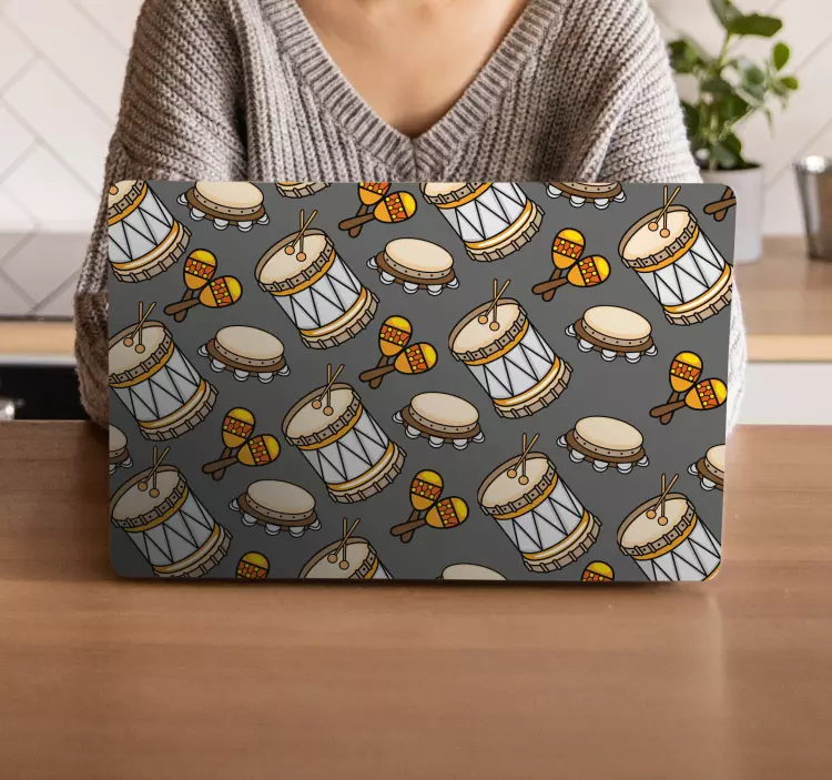 노트북용 스킨 악기 콘셉트 - TenStickers