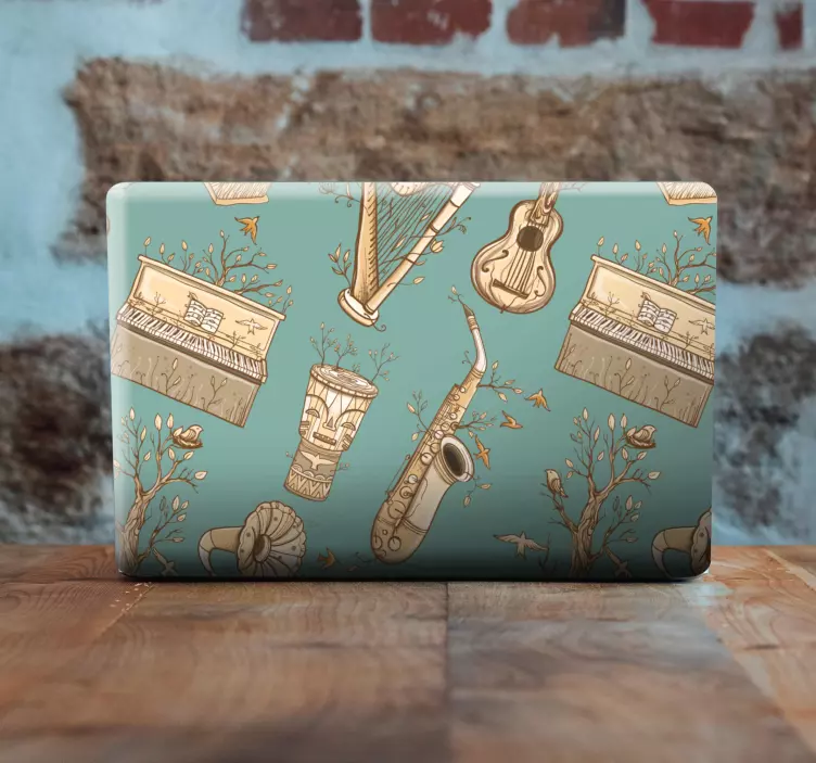 노트북용 스킨 악기 모티프 - TenStickers