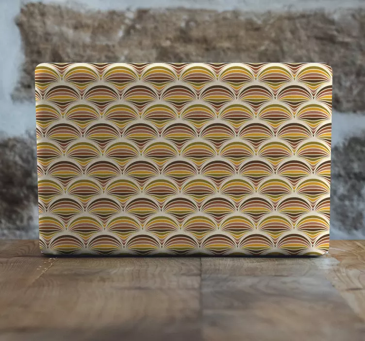 노트북용 스킨 레트로 웨이브 패턴 - TenStickers