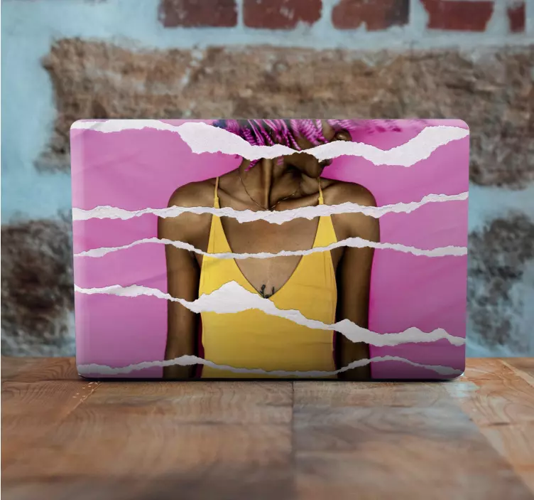 노트북용 스킨 찢어진 종이 효과 - TenStickers