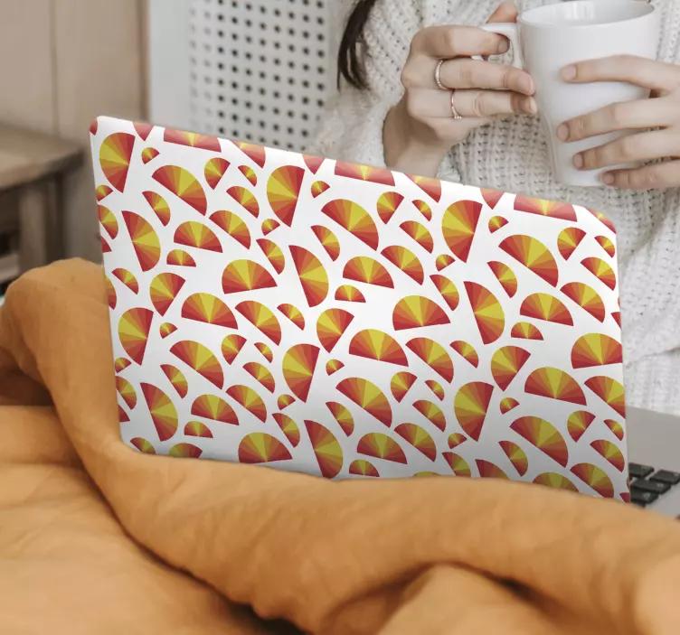 노트북용 스킨 생동감 넘치는 기하학적 도형 - TenStickers